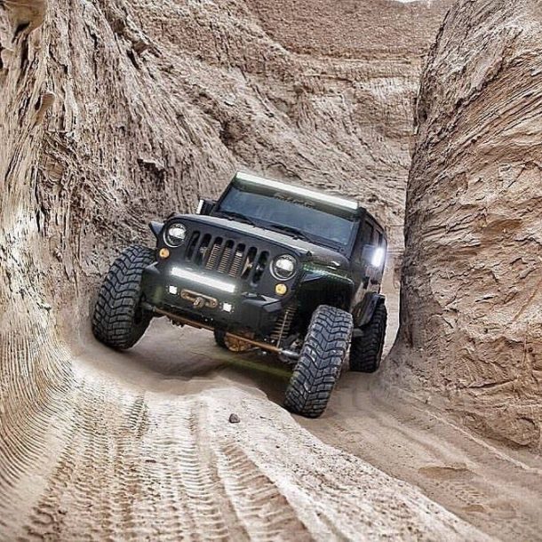 Jeep Through the Canyon