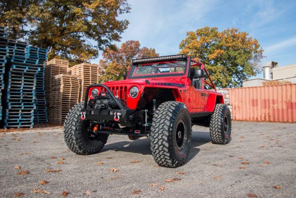 Great looking red Jeep Wrangler Unlimited.